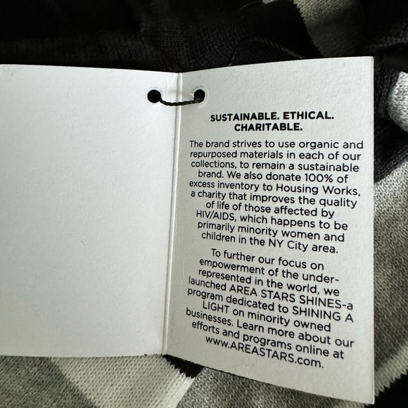 Black Gray and White Striped Sweater Women's Dress Size Small - Picture 4 of 4